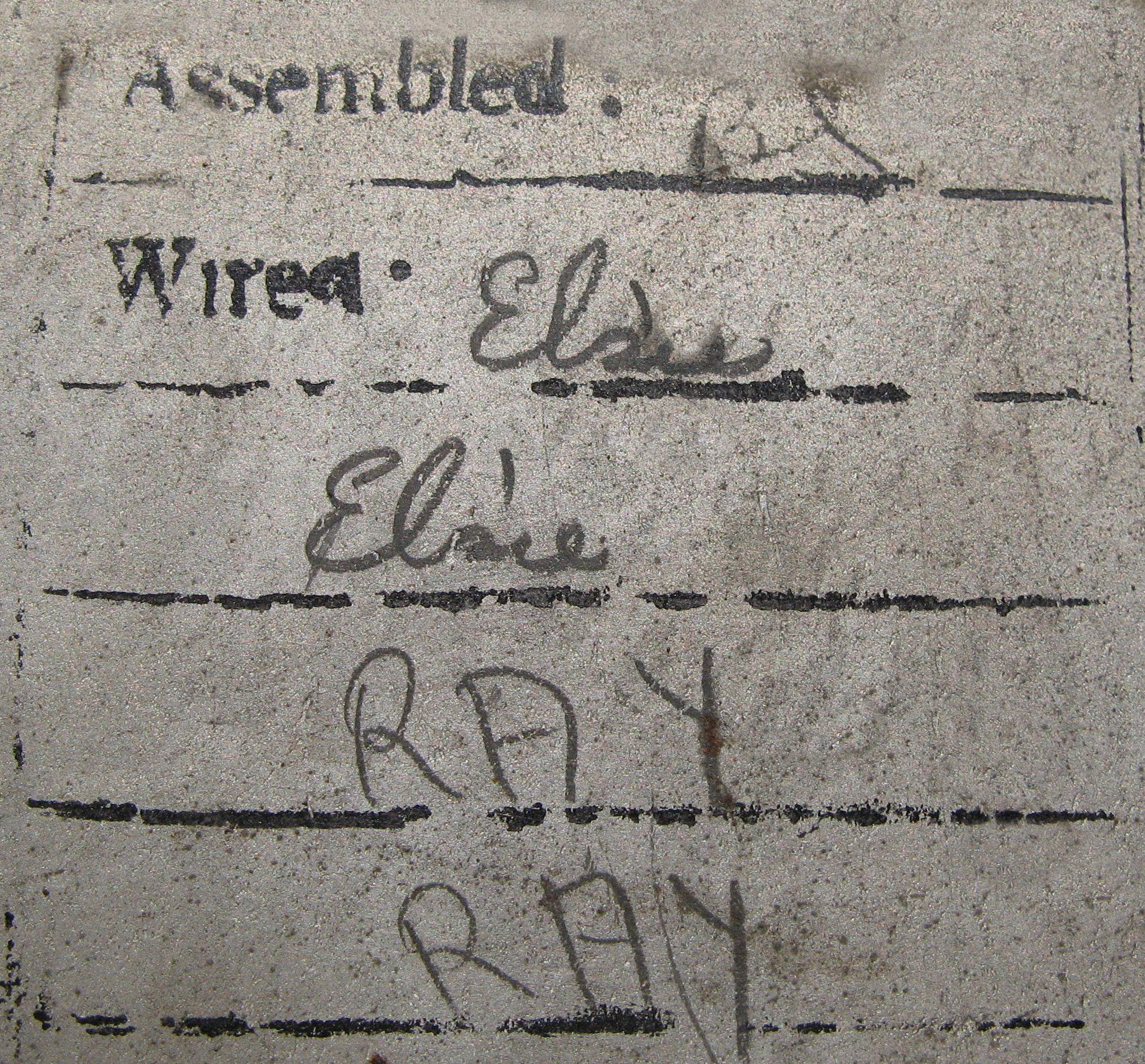 A quality control label