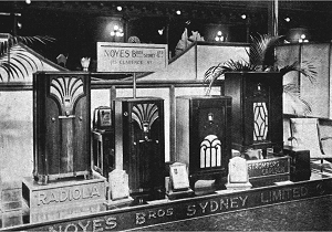 Noyes stand at the 1933 Radio Exhibition